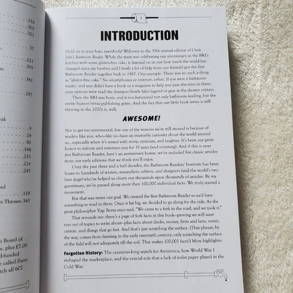 Uncle John's Awesome 35th Anniversary Bathroom Reader: Facts, Don't Fail Me Now! - Picture 8 of 8